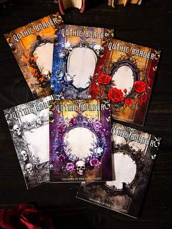 15pcs Exquisite Vintage Photo Frame Stickers - PET Waterproof Stickers, Halloween Theme Stickers, Handmade DIY Decorative Splicing Stickers, Back-To-School Learning Stationery & Gift Wrapping Decorative Stickers, For Halloween Party