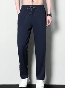 Men's Sports Pants Summer Thin Quick Dry Workout Track Pants, Loose Casual Trousers, Fall