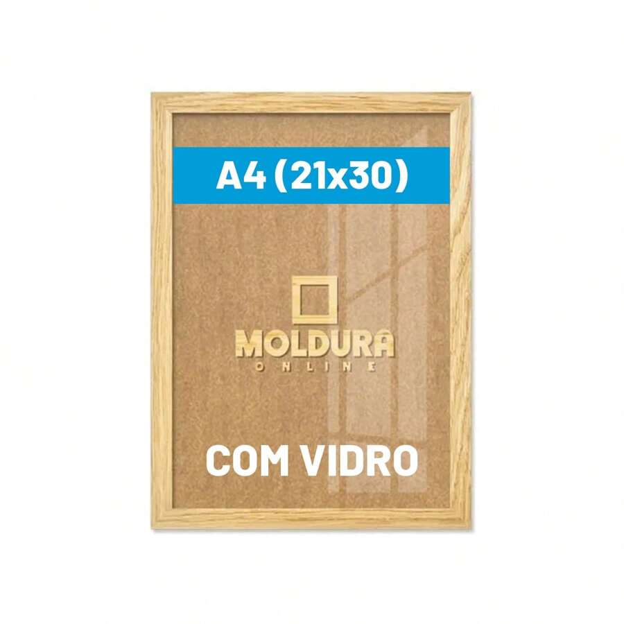 A4 Photo Frame 21x30 With Quality Glass Living Room Bedroom 30x21 Decoration - gỗ nhẹ - Xem 1