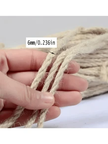 10m 天然剑麻绳，重型粗麻绳，优质黄麻绳，适用于猫抓柱树、花园、装订、工艺品包装材料、家居装饰 - 彩色 - 查看 7