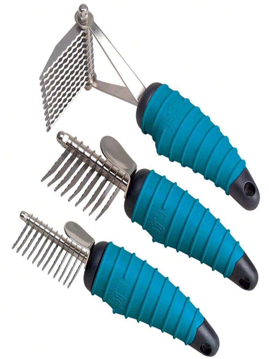 Master Grooming Tools TP450 15 Ergonomic Dematting Tool Rake 10 Blade ...