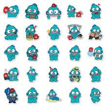 50pcs  PVC Stickers Waterproof Decorative Stickers Fun Valentine's Day Gifts Badtz-Maru Pompompurin Mimmy Hangyodon Sam Rilakkuma Tuxedo Double Star Melody  Big Eared Dog Big-Eyed Frog