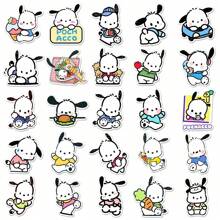 50pcs  PVC Stickers Waterproof Decorative Stickers Fun Valentine's Day Gifts Badtz-Maru Pompompurin Mimmy Hangyodon Sam Rilakkuma Tuxedo Double Star Melody  Big Eared Dog Big-Eyed Frog