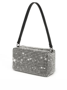 Luxurious Party Bag For Clubbing Nights With 2 Super Beautiful Shoulder Straps, Blogueirinha Wallet Bag - Bạc - Xem 3