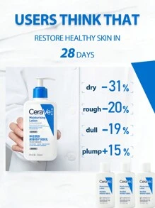 CeraVe Daily Moisturizing Lotion For Dry Skin 473ml  | Body Lotion & Face Moisturizer With Hyaluronic Acid And Ceramides | Daily Moisturizer | Fragrance Free | Oil-Free |
