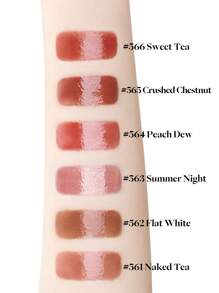 JOOCYEE GLOSSY ROUGE High Transparency Light Flowing Film Lock Makeup - 564 Peach Dew - View 8