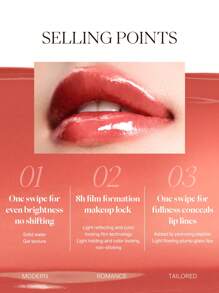JOOCYEE GLOSSY ROUGE High Transparency Light Flowing Film Lock Makeup - 564 Peach Dew - View 6