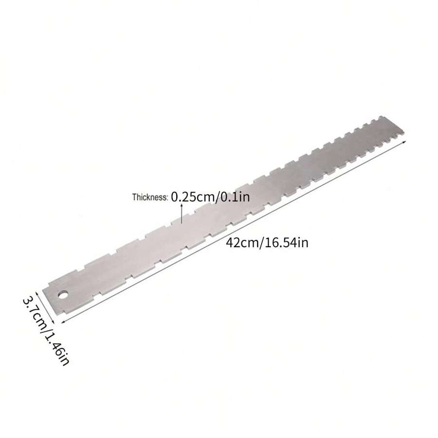Guitar Neck Notched Straight Edge Ruler Guitar Fret Leveling Ruler