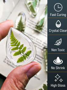 Resina UV - Kit de resina UV transparente de cristal de tipo rígido atualizado de 100/200/300g, para fabricação de joias artesanais