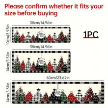 1pc Christmas Tree Pattern Absorbent Quick-Dry Mat, Bathroom Kitchen Countertop Faucet Absorbent Drying Mat, Office Commercial Farm Home Faucet Decorative Draining Mat - Multicolor - View 9