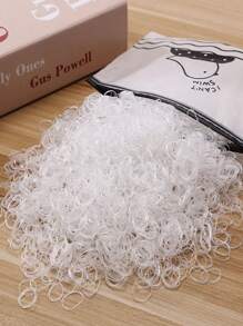 1000pcs Fashionable Colorful Elastic Hair Bands/Headbands/Hair Accessories, Disposable - Multicolor - View 5