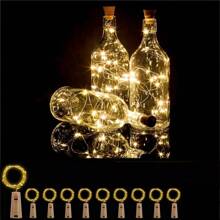 1/5/10/20pcs Wine Bottle Stopper LED Lights, Bottle Stopper Battery Lights, Suitable For Party, Wedding, Halloween, Bar Decoration - Warm Color - View 3