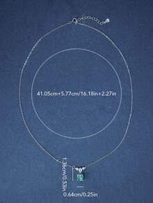 1 件 1 克拉 S925 纯银彩色莫桑石钻石吊坠项链，适合订婚、结婚、求婚戒指、送给妻子、女朋友、生日、周年纪念、新娘珠宝的礼物 - 1克拉 - 查看 8