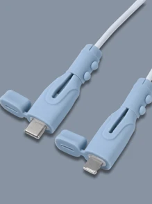 (Compatible With Iphone Cable)Original Data Line Protector Compatible With Iphone USB Charger Cord Saver Wire Winder Protection Soft Silicone Cable Protector Tool Charger Protector