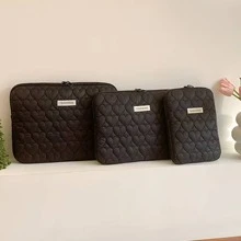 1pc Fashionable And Simple Plaid Anti-Collision 11-Inch Tablet Inner Bag 13-Inch 14-Inch 15-Inch Hand File Bag Laptop Bag Back To School