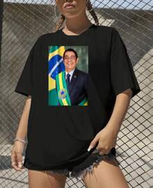 Basic T-Shirt Zoeira Cerveja Pagodinho Viral Zeca Presidente - Black - View 2