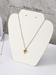 1pc Foldable Necklace Display Board, Portable Jewelry Display Stand For Home Organization, Showcase Display Gifts Women Girls