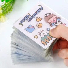 20pcs Cartoon Pattern Sticker Set, Each Sticker Has Different Creative Cartoons, Approximately 3-5 Designs Per Sticker, Each Sticker Is About 6*6cm, 300pcs Assorted Styles Randomly Sent
