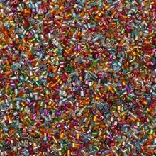 1pack/Approx.800pcs 2mm Multicolor Glass Beads With Silver Tube - For DIY Jewelry Making Materials, Bracelets, Necklaces, Earrings