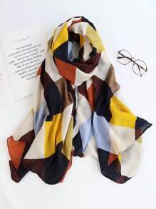 1pc Elegant Women's Tartan Print Scarf Hijab, Headscarf, Beach Towel, Daily Wear, Festival Decoration Scarf - Multicolor - View 13