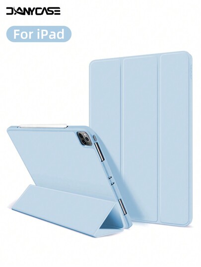 DANYCASE Protective Case With Pencil Holder For IPad A16 2025 Air 11'' 13" M2 M3 Pro 11 13 M4 2024 Air 5 4 10.9 Air 3 10.5 9th 8th 7th Generation 10.2 5th 6th 9.7 Mini 6 Cover
