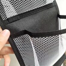 网状淋浴架，带 3 个口袋的悬挂式浴室储物收纳袋，适用于宿舍、房车、毛巾、袜子、内衣、小物品（黑灰色）返校学校储物袋大学收纳袋 - 彩色 - 查看 7