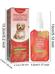 宠物除臭喷雾室内除臭剂猫狗除臭剂尿液除臭味保持清新气味净化剂 (100ML)