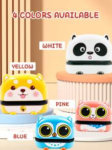 152Pcs No Iron Name Stickers For Clothes, 1pc Custom Name Cartoon Signature Stamp For Kids, Cartoon Pattern Name Stamps Personalized, DIY Customized Cartoon Self Inking Name Stamp, Stamps For Signing Name, Name Stamp For Clothing Kids Waterproof