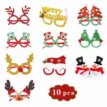 Set de 20 piezas de decoraciones navideñas aleatorias como gafas, sombreros, diademas, y juguetes de aplauso para regalo al por mayor de vacaciones
