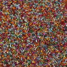1pack/Approx.800pcs 2mm Multicolor Glass Beads With Silver Tube - For DIY Jewelry Making Materials, Bracelets, Necklaces, Earrings