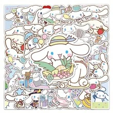 50pcs  PVC Stickers Waterproof Decorative Stickers Fun Valentine's Day Gifts Badtz-Maru Pompompurin Mimmy Hangyodon Sam Rilakkuma Tuxedo Double Star Melody  Big Eared Dog Big-Eyed Frog