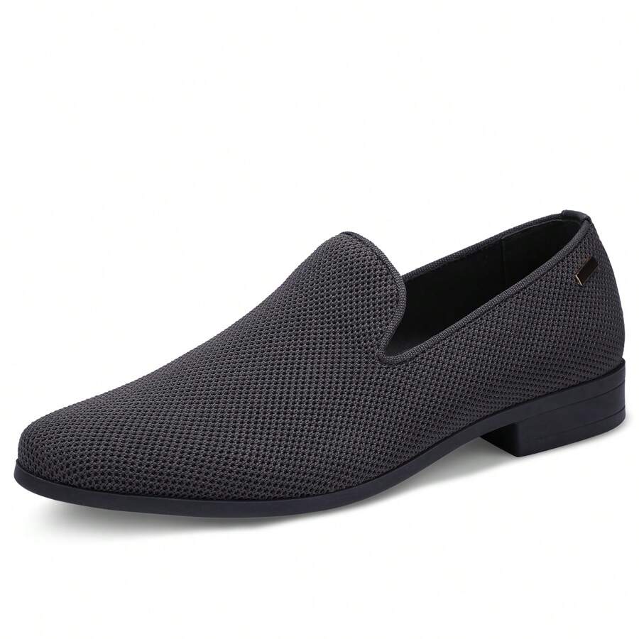 Mens Loafers Dress Shoes Slip On Driving Shoes Tuxedo Suit Shoes - 深灰色 - 查看 1