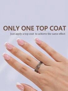 150Pcs French Acrylic Nail Tips, 15 Sizes, Short Square Pink, False Nails For Women Diy Manicure And Salon Decoration Press On Nails Nail Supplies Nails - Multicolor - View 2