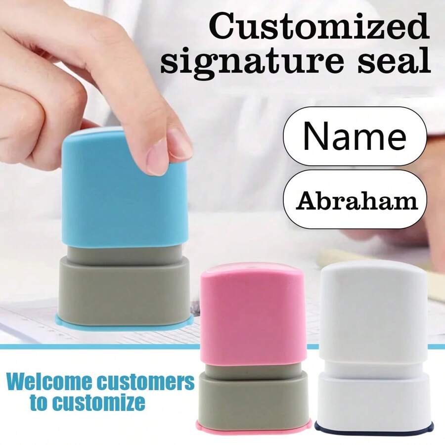 Personalized Waterproof Stamp For Clothing And Paper, Custom Ink Pad