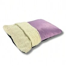 Pet Bed Sleeping Bag Kangaroo Den For Cats Dog Comfortable And Warm Sheepskin - 中紫紅色 - 查看 2