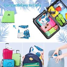 2pcs Inflatable Palm Leaf Print Floating Water Hammock & 2pcs Waterproof Phone Pouch, 4-In-1 Floating Air Mattress For Summer Pool Parties - Multicolor - View 8