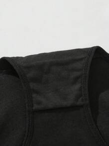 5 piezas de Bragas de algodón transpirables de talle medio para mujer - Negro - Ver 8