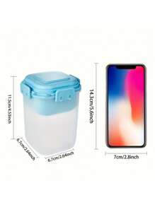 1 pieza, Taza para ensalada, Taza para avena, Taza mezcladora de comida para ensalada, Taza para yogurt, Recipiente de plástico saludable para ensalada con cuchara, Contenedor para aderezo de ensalada, Taza para ensalada para picnic, almuerzo, desayuno, Taza para ensalada con tapa, Recipiente para ensalada para llevar, Recipiente para ensalada para el almuerzo, Kit de ensalada, Cocina, Regalo de Navidad, Útiles escolares