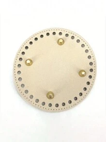 PU Material Bag Base, DIY Hardware Leather Accessories, Oval Shaped Bag Bottom Padding, Perforated Handbag Bottom, Crossbody Bag Woven Bag Bottom, 7 * 3.1in, Suitable For DIY Bag Accessory Base, Daily Use For Boys And Girls, Compact And Portable For Commuting - Multicolor - View 13