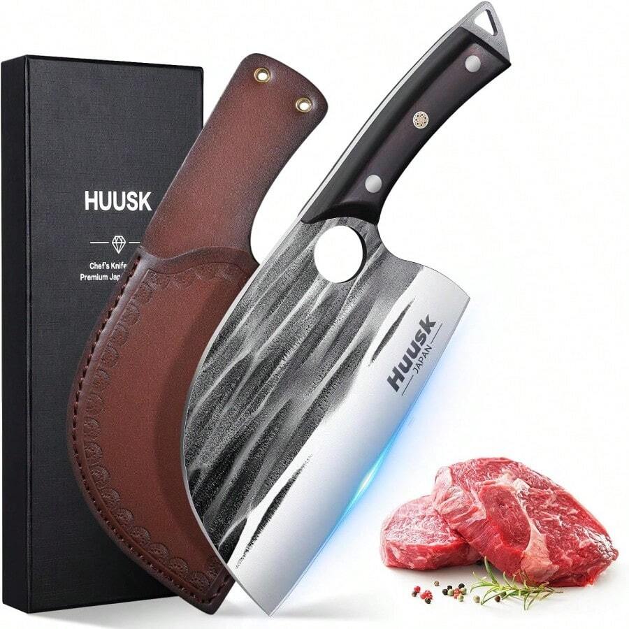 Huusk Knives From Japan, Upgraded Serbian Chef Knife Butcher