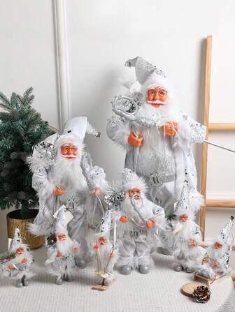 1 件，圣诞快乐圣诞老人雕像圣诞树吊坠装饰桌面圣诞老人雕像装饰品圣诞节家居装饰圣诞新年礼物