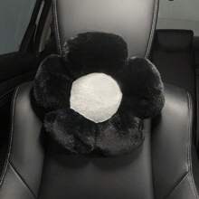 1pc Girly Pink Plush Car Seat Cushion, Warm Anti-Slip Comfortable Auto Seat Protector, Also Usable As Chair Pad