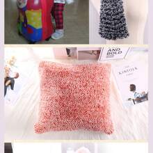 1 卷（30 米）人造水貂毛粗纱，适用于 DIY 工艺品，如娃娃、包包、毛衣、毯子、人造毛绒粗纱，每件 50 克 - 彩色 - 查看 6