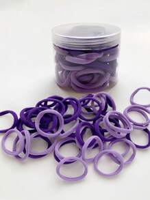 50 件装女士基本款高弹力发带，适合马尾辫休闲 - 彩色 - 查看 22