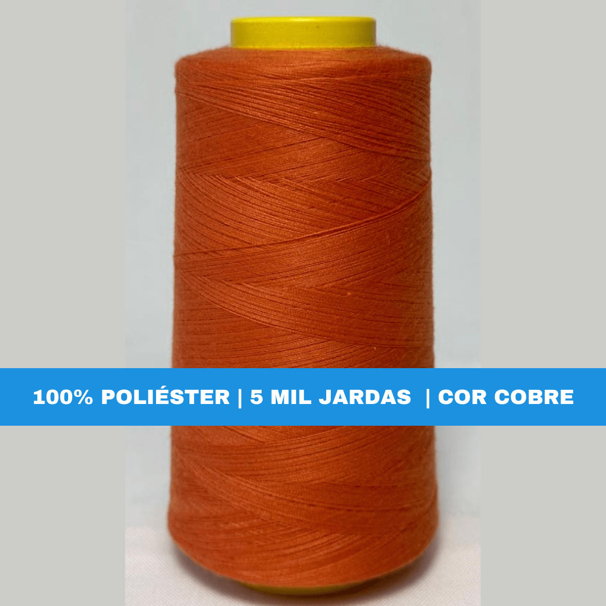 Straight Sewing Thread 120 Cone 5000 Yards - Nice Lines - COBRE - Añade 1
