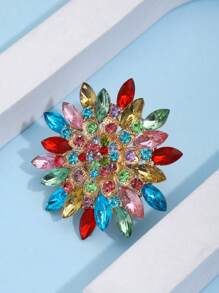 Luxury Floral Wide Band Ring, Everyday & Party Jewelry Gift - Flowers - View 16