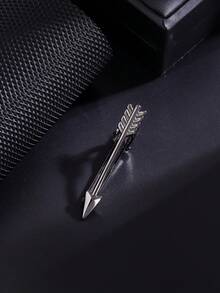1 pieza Clip de corbata personalizado divertido y genial con diseño de pistola en color negro para hombres - Negro de pistola - Ver 33