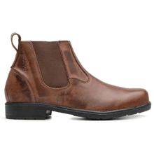 Women's Mateira Boot Reinforced Raw Leather For Work And Tours Rodeo Vaquejada Cavalgada - 鏽棕色 - 查看 5