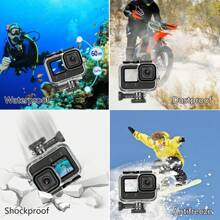 Puluz PULUZ For GoPro HERO12 Black /11 Black /10 Black /9 Black 60m Waterproof Housing Protective Case With Buckle Basic Mount & Screw