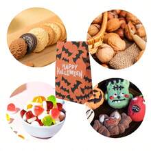 24pcs-Halloween-Themed Goodie Bags With Stickers - Greaseproof Paper Gift Bags For Party Benefits, Food Storage Halloween Halloween Decor Halloween Decorations Halloween Home Halloween Party Halloween Bag Halloween Party - Multicolor - View 6